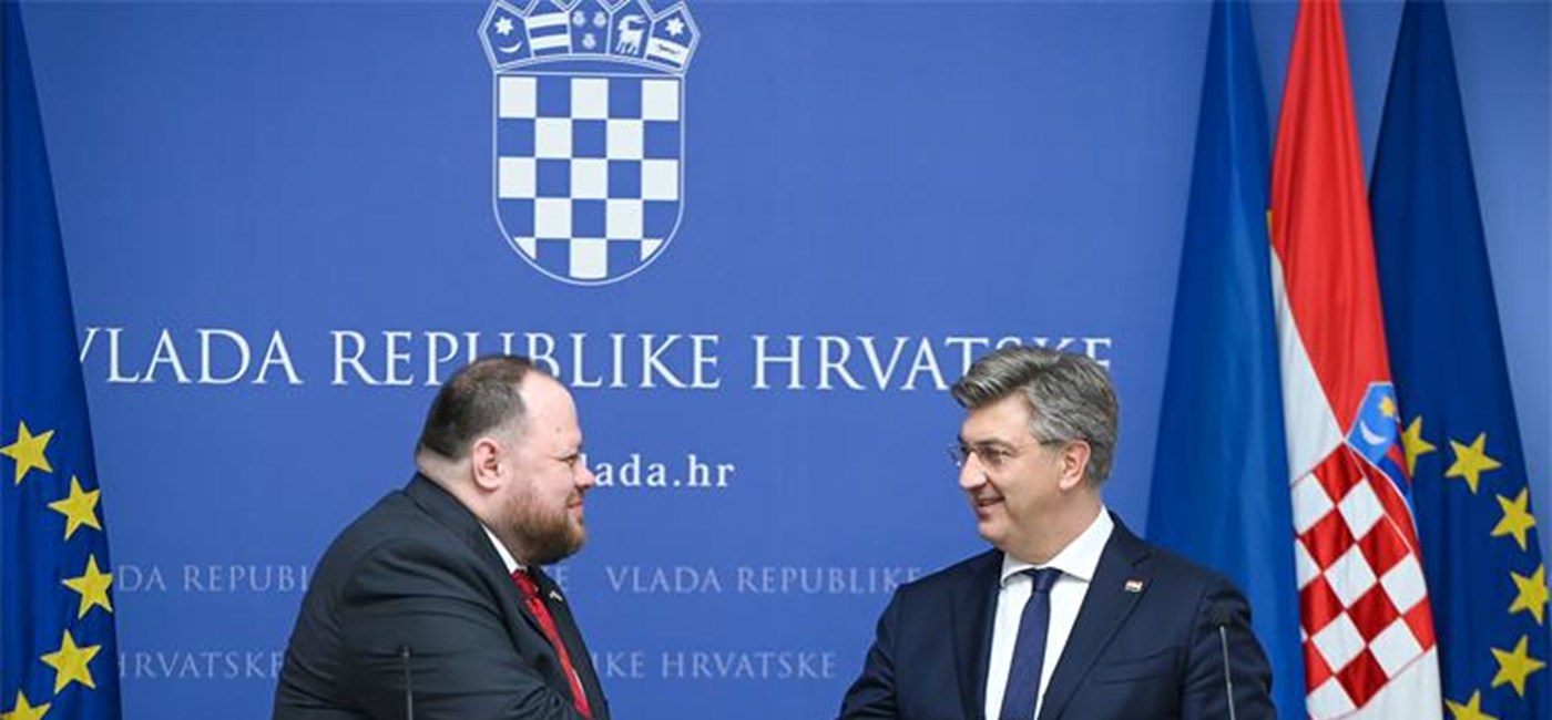 Plenković sa Stefančukom: Skup je konkretna poruka podrške Hrvatske teritorijalnoj cjelovitosti Ukrajine